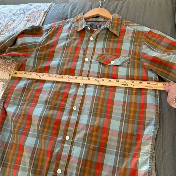 Mountain Hardwear Plaid Cotton Blend Shirt. Size Medium. - Picture 9 of 10